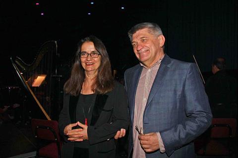 Alexader Sokurov with Greek composer Eleni Karaindrou